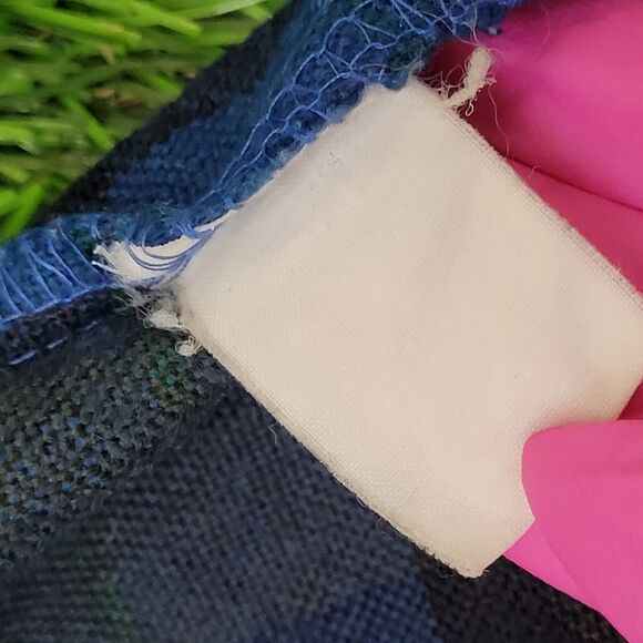 Vintage 90s Van-Heusen Plaid Button Shirt Large 24x29 Baggy - Picture 9 of 13